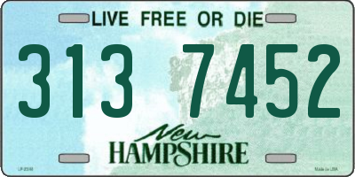 NH license plate 3137452