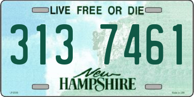 NH license plate 3137461