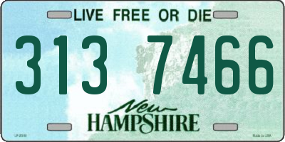 NH license plate 3137466