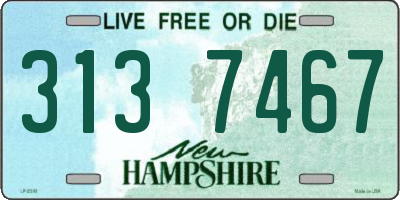 NH license plate 3137467