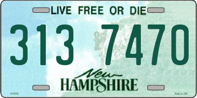 NH license plate 3137470