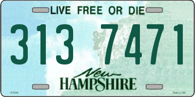 NH license plate 3137471