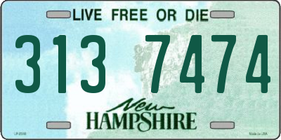 NH license plate 3137474