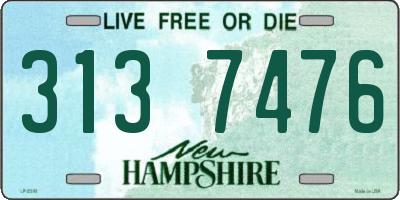 NH license plate 3137476
