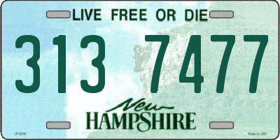 NH license plate 3137477