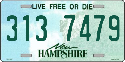 NH license plate 3137479