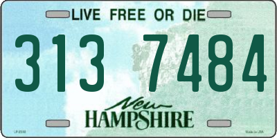 NH license plate 3137484