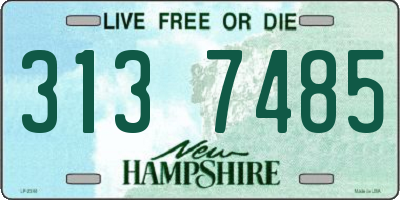 NH license plate 3137485