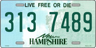 NH license plate 3137489