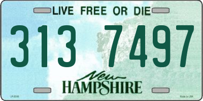 NH license plate 3137497