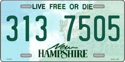 NH license plate 3137505