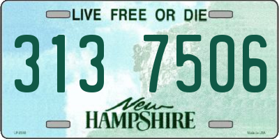 NH license plate 3137506