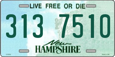 NH license plate 3137510