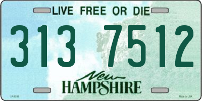 NH license plate 3137512