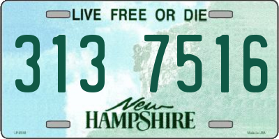 NH license plate 3137516
