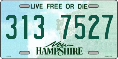 NH license plate 3137527