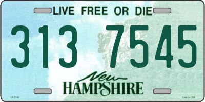 NH license plate 3137545