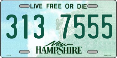 NH license plate 3137555