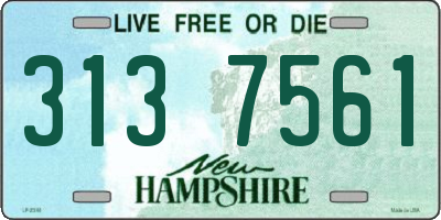 NH license plate 3137561
