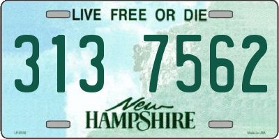 NH license plate 3137562