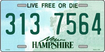 NH license plate 3137564