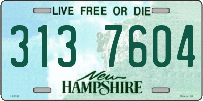 NH license plate 3137604