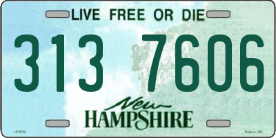 NH license plate 3137606