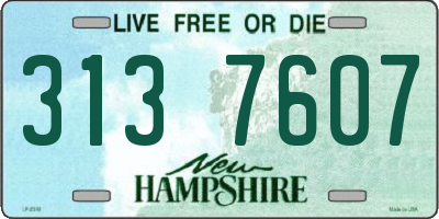 NH license plate 3137607
