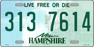 NH license plate 3137614