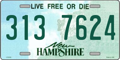NH license plate 3137624