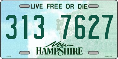 NH license plate 3137627