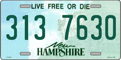 NH license plate 3137630