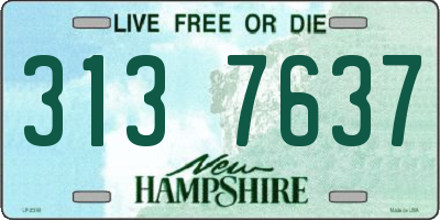 NH license plate 3137637