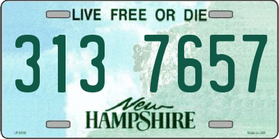 NH license plate 3137657