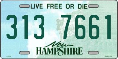 NH license plate 3137661