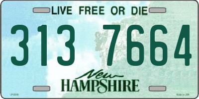 NH license plate 3137664