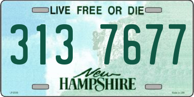 NH license plate 3137677