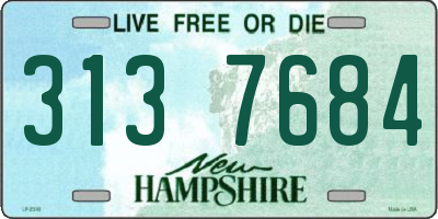 NH license plate 3137684