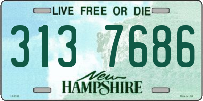 NH license plate 3137686