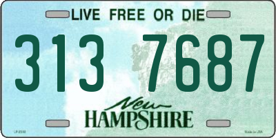 NH license plate 3137687