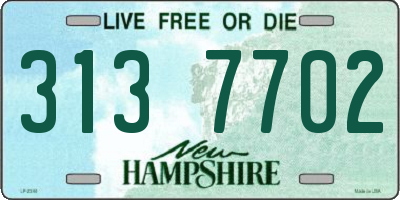 NH license plate 3137702
