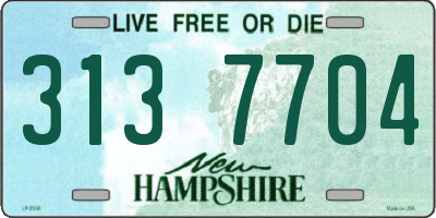 NH license plate 3137704