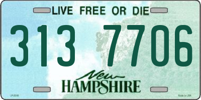 NH license plate 3137706