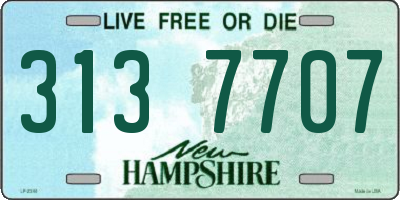 NH license plate 3137707