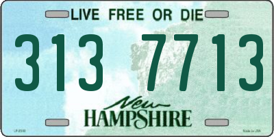NH license plate 3137713