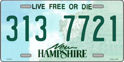 NH license plate 3137721