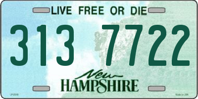 NH license plate 3137722