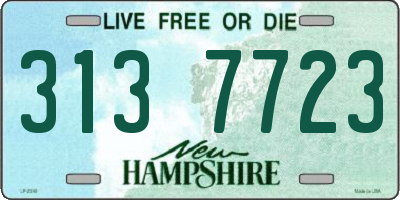 NH license plate 3137723