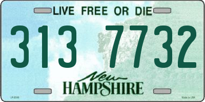 NH license plate 3137732