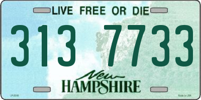 NH license plate 3137733